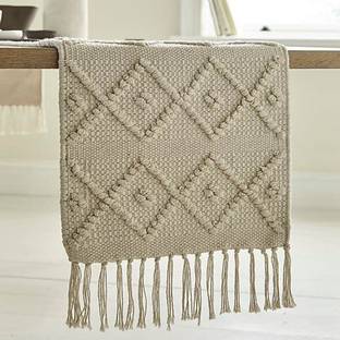 North Field White 137 cm Reversible Table Runner