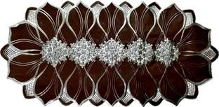 SHRI MAHAVIR IMPEX Brown 80 cm Table Runner