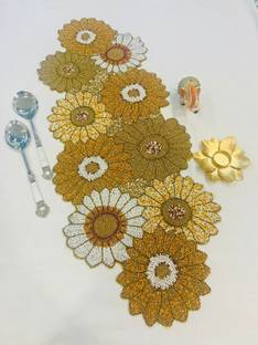 MFU-MADE FOR YOU Yellow, Gold 91.44 cm Table Runner