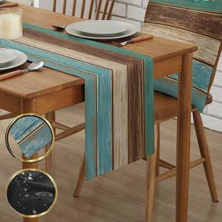 DARSHANAM WORLD Green 182 cm Table Runner