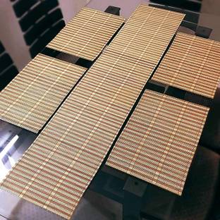 HOKiPO Beige 135 cm Reversible Table Runner