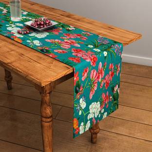 SEJ BY NISHA GUPTA Green 120 cm Table Runner