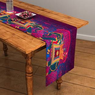 SEJ BY NISHA GUPTA Purple 120 cm Table Runner