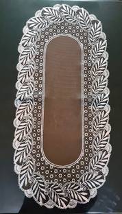 SHRI MAHAVIR IMPEX Brown 80 cm Table Runner