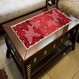 Groki Red, White 84 cm Table Runner