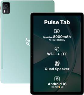 Ai+ PulseTab 8 GB RAM 128 GB ROM 10.95 inch with Wi-Fi+4G Gaming MediaTek Helio G88 Octa Core Tablet (...