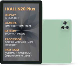 I Kall N20-Plus 4 GB RAM 64 GB ROM 10 inch with 4G MTK6757 Octa core Tablet (Green)