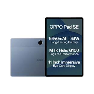 OPPO Pad SE with SUPERVOOC Charger 4 GB RAM 128 GB ROM 10.95 inch with Wi-Fi Only Gaming MediaTek Heli...