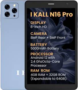 I Kall N16 PRO Tablet - 5000mAh Battery, Powerful Octa-Core Processor, 8MP Rear Camera 4 GB RAM 32 GB ...