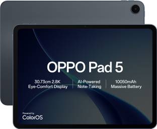 OPPO Pad 5 8 GB RAM 256 GB ROM 12.0 inch with Wi-Fi+5G Gaming Tablet (Starlight Black)