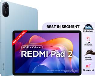 REDMI Pad 2 4 GB RAM 128 GB ROM 11.0 inch with Wi-Fi+4G Gaming Tablet (Sky Blue)