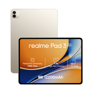 realme Pad 3 with biggest battery in segment 8 GB RAM 256 GB ROM 11.6 inch with Wi-Fi+5G MediaTek Dime...
