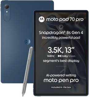 MOTOROLA pad 70 pro 8 GB RAM 128 GB ROM 13 inch with Wi-Fi Only Gaming Tablet (PANTONE Titan)