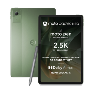 MOTOROLA Pad 60 Neo 4 GB RAM 128 GB ROM 11 inch with Wi-Fi+5G MediaTek Dimensity 6300 Tablet (Bronze G...