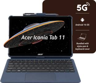 Acer Iconia Tab iM11 with Stylus Pen + Keyboard 8 GB RAM 128 GB ROM 10.95 inch with Wi-Fi+5G Gaming Me...