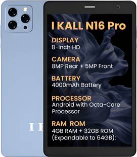 I Kall N16 PRO Tablet - 4000mAh Battery, Powerful Octa-Core Processor, 8MP Rear Camera 4 GB RAM 32 GB ...