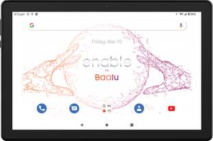 Baatu Enable Tablet, (India's 1st Parental Control Tablet), 4 GB RAM 64 GB ROM 10.1 inch with Wi-Fi+4G Tablet (Tablet for Kids, App Blocker, Content Monitor, Location Tracking, Web Blocker)