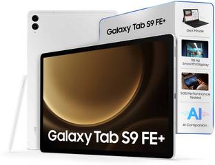 Samsung Galaxy Tab S9 FE+ 8 GB RAM 128 GB ROM 12.4 Inch with Wi-Fi Only Exynos 1380 Tablet (Silver)