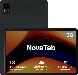 Ai+ NovaTab 6 GB RAM 128 GB ROM 11.97 inch with Wi-Fi+5G Gaming UNISOC T760, Octa Core Tablet (Dark Bl...