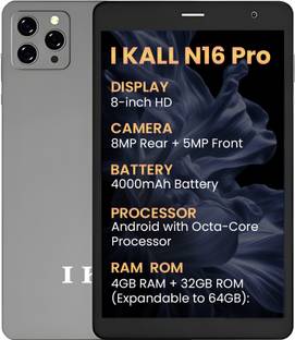 I Kall N16 PRO Tablet - 4000mAh Battery, Powerful Octa-Core Processor & 8MP Rear Camera 4 GB RAM 32 GB...
