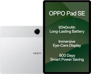 OPPO Pad SE 4 GB RAM 128 GB ROM 10.95 inch with Wi-Fi Only Gaming Tablet (Starlight Silver)