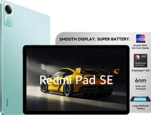 REDMI  Pad SE 4 GB RAM 128 GB ROM 11.0 inch with Wi-Fi Only Tablet (Mint Green)