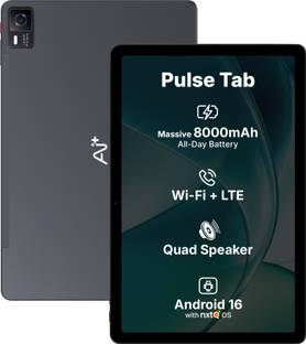 Ai+ PulseTab 6 GB RAM 128 GB ROM 10.95 inch with Wi-Fi+4G Gaming MediaTek Helio G88 Octa Core Tablet (...