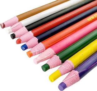 Gemsy Set of 12 Soft Tailoring Marker Pencils - Self-Peel and Dust-Free Tailor Chalk