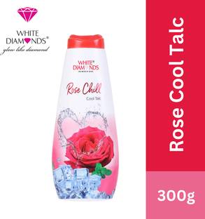 White Diamonds Rose Chill Talc | Ice Cool & Refreshing Powder | Soft, Smooth & Fragrant Skin