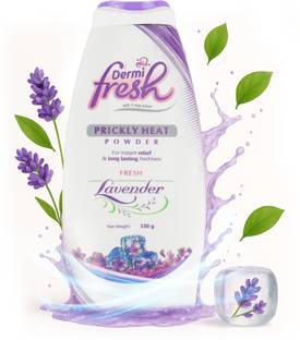 DERMIFRESH Prickly Heat Relief Powder | Soothing Lavender Fragrance | Stay Fresh,Dry & Cool
