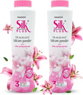 Nimson Silk Plus Fragrant Talcum Powder with Long Lasting Perfume Cool Talc Anti Tan