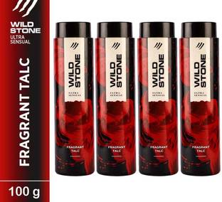 Wild Stone Ultra Sensual Fragrant Talc, Long-Lasting Talcum Powder