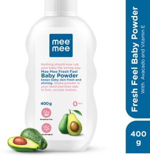 MeeMee fresh feel baby powder, Dermatological tested and Parabin free for newborn