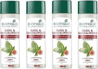BIOTIQUE BASIL & SANDALWOOD REFRESHING BODY POWDER 150 g