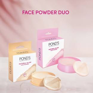 POND's Natural Glow pink Face Powder 30g + Natural BB Face Powder 30g Compact