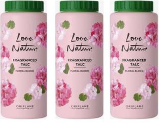 Oriflame Sweden LOVE NATURE Fragranced Talc Floral Bloom (100g*3)