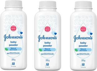 JOHNSON'S Baby Powder 200 gm × 3 | Pack of 3 | Keeps baby's Skin soft and dry