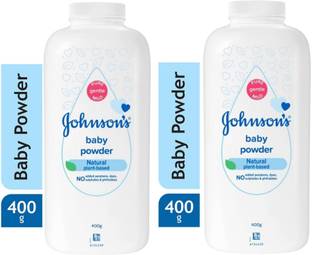 JOHNSON'S Baby Powder Plant Based 400 gm ×2 | For newly born babies