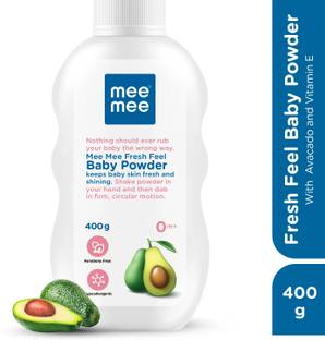 MeeMee fresh feel baby powder, Dermatological tested and Parabin free for newborn
