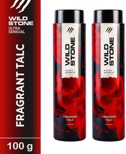 Wild Stone Ultra Sensual Fragrant Talc, Long-Lasting Talcum Powder
