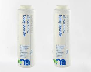 Mothercare All We Know Baby Powder For Infant And New Born Babies 250g (Pack Of 2)