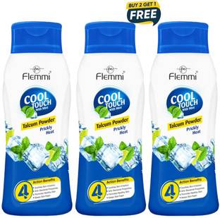 Flemmi Cool Touch Talc powder | With Mint Care Talcum Powder For Men & women