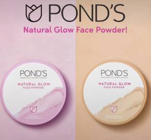 POND's Natural Glow pink Face Powder 29g + Natural BB Face Powder 29g Compact