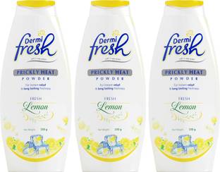 DERMIFRESH Soothing Lemon Powder for Summers Itch Sweat & Odor Control Feel Cool Fresh