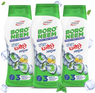 Nimson Boro Neem Cool Talc Ghamori Nashak Prickly Heat Talcum Powder for Summer