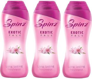 Spinz Exotic Talc Long Lasting Freshness - 3 x 100g Packs