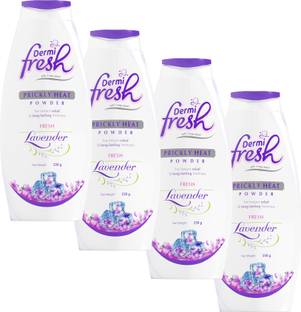 DERMIFRESH Prickly Heat Powder for Instant Relief & Cooling Fresh Lavender Fragrance