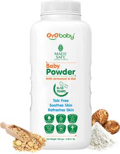 Oyo Baby Baby Talc Free Natural Baby Powder with Vetiver & Olive Extracts, Natural, No Parabens, No Alcohol Baby Powder
