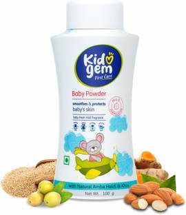 Kidogem Talc-Free Baby Powder, with Amba Haldi & Almond Oil for kids/babies 0m+