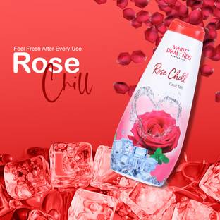 White Diamonds Rose Chill Talc | Ice Cool & Refreshing Powder | Soft, Smooth & Fragrant Skin